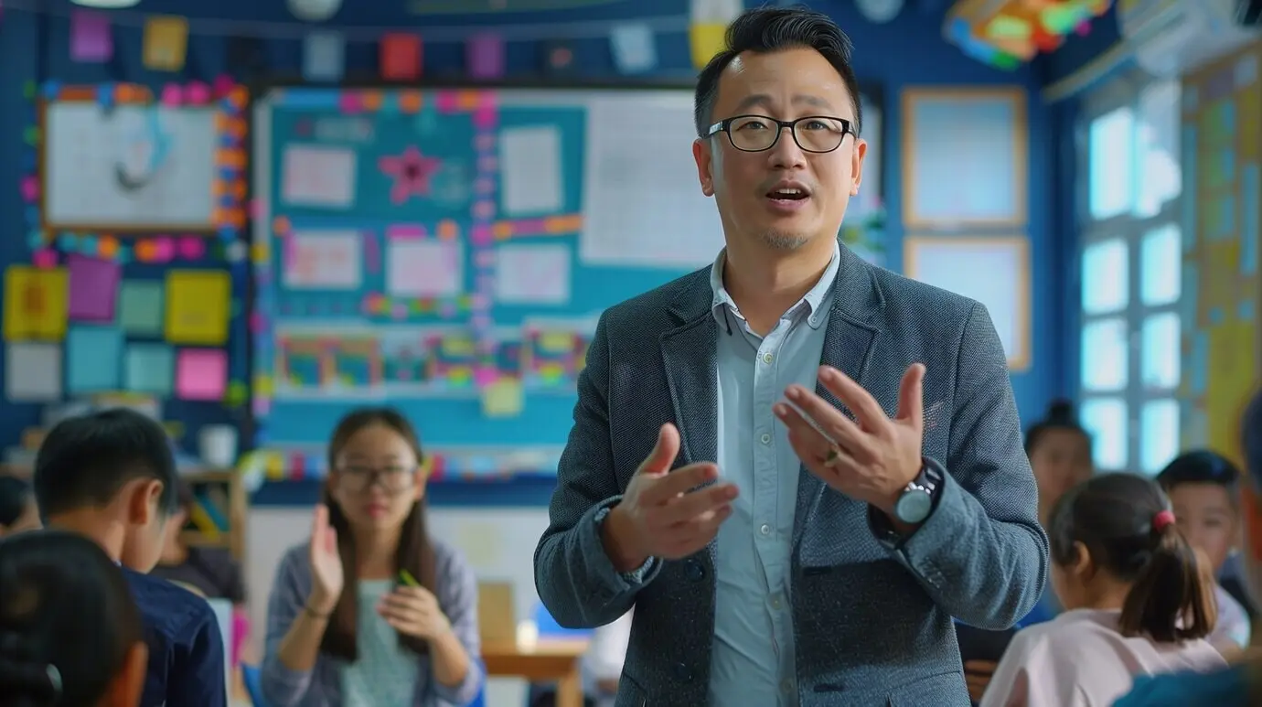 Porträt eines Professors bei der Arbeit im Bildungssystem